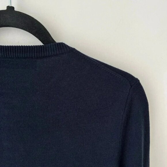 Karl Lagerfeld navy blue cardigan pearl button - Picture 6 of 7